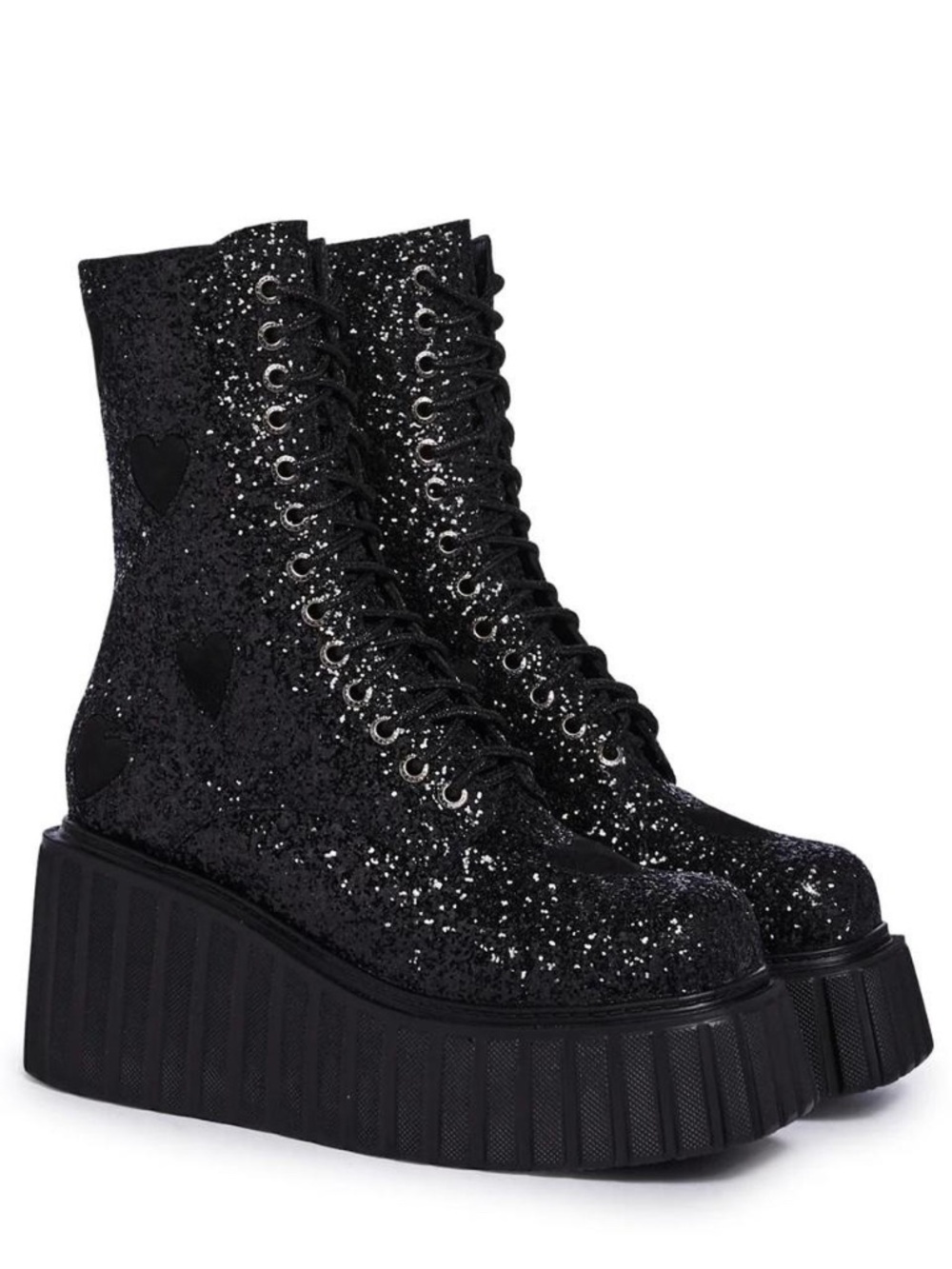 Lamoda sparkly platform boots 6
